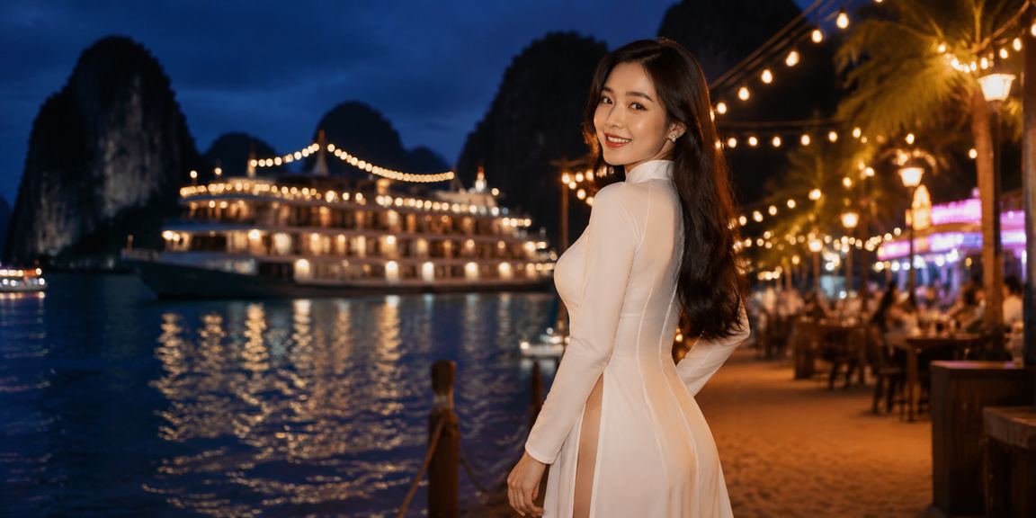 Phong cảnh Hạ Long và cá cược